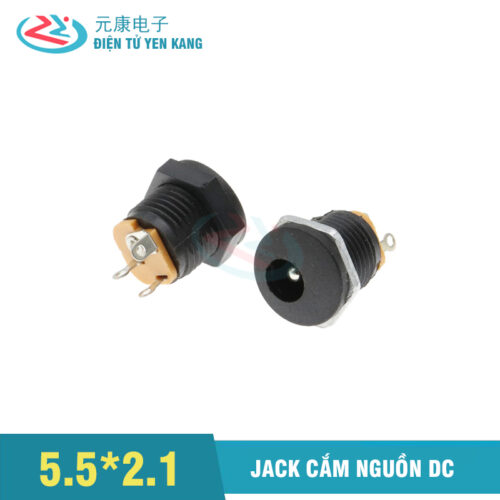 Jack nguồn DC-022 chuẩn 5.5x 2.1mm 3 chân