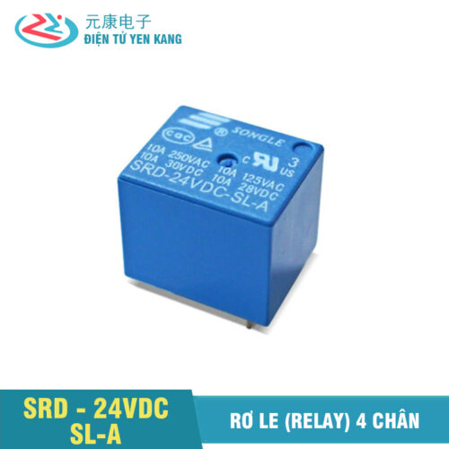 Rơ le (Relay) SRD 24VDC SONGLE 10A 4 chân