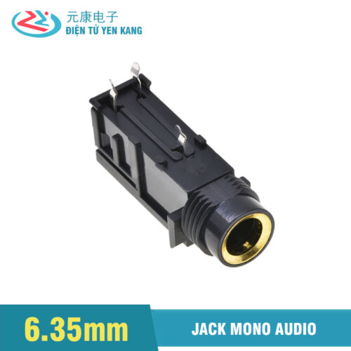 Jack Mono Audio 6.35mm hàn mạch,cắm Board 3P