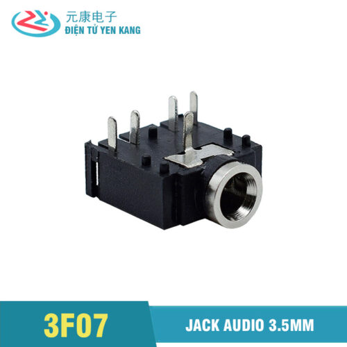 Jack Audio 3.5mm 3F07 màu đen 5P