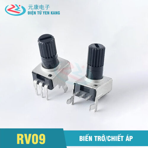 Biến trở (chiết áp) RV09-B503 50k dùng thay thế núm điều chỉnh amply