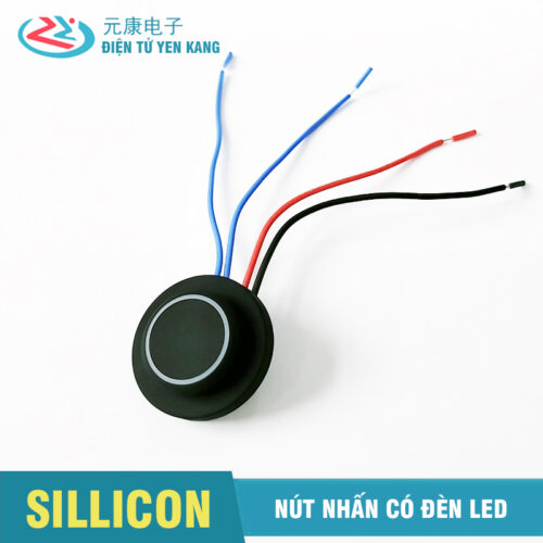 Nút bấm Sillicon có đèn led dạng tròn